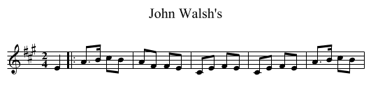 John Walsh's - staff notation
