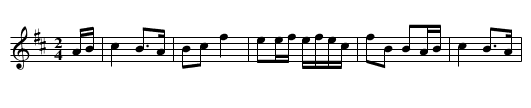 John Watt's Highlanders' March - staff notation