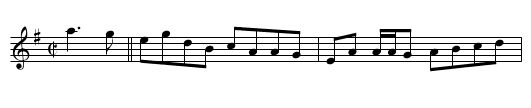 John Weir's - staff notation