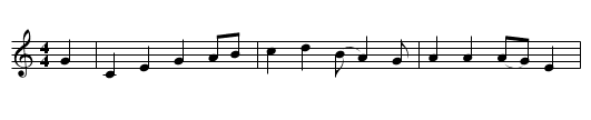 Johnie Scot - staff notation