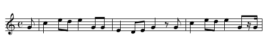 Johnnie Armstrong - staff notation