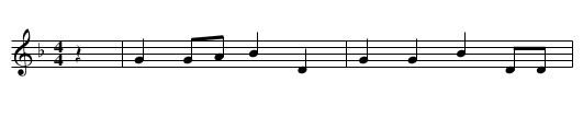 Johnnie of Braidislee - staff notation