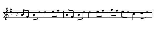 Johnny and Mary - staff notation