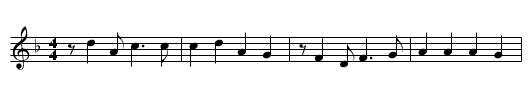 Johnny and Old Mr. Henly - staff notation