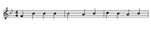 Johnny Boker - staff notation