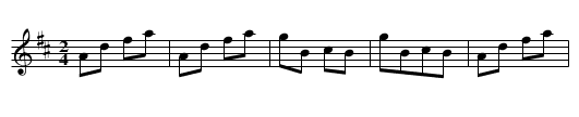 Johnny Box - staff notation