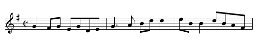 Johnny Cronin's Fancy - staff notation