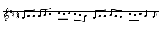 Johnny Doherty's - staff notation