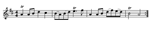 Johnny Fa, or Earl Cassil's Lady - staff notation