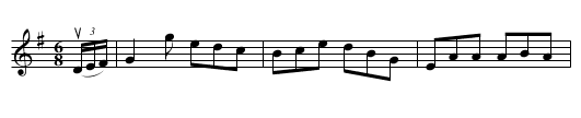 JOHNNY HAND'S -- JIG - staff notation