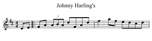 Johnny Harling's - staff notation