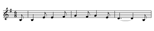 Johnny I Hardly Knew Ye - staff notation