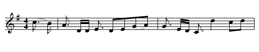 Johnny Lad - staff notation