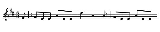 Johnny Leary's AWhistle - staff notation