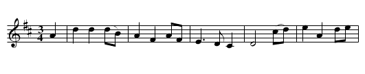 Johnny, Lovely Johnny - staff notation