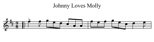 Johnny Loves Molly - staff notation