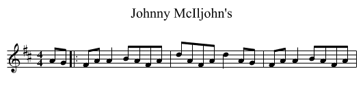 Johnny McIljohn's - staff notation