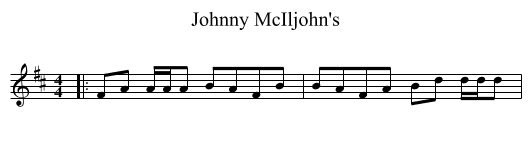 Johnny McIljohn's - staff notation