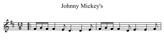Johnny Mickey's - staff notation