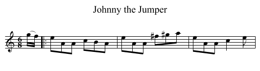 Johnny the Jumper - staff notation