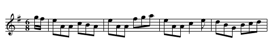 Johnny the Jumper - staff notation