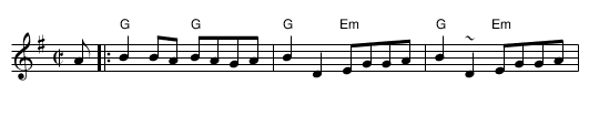 Johnny's Reel - staff notation