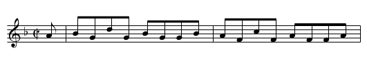 Johnny's Wedding - staff notation