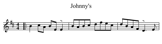 Johnny's - staff notation