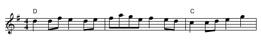John's Reel - staff notation