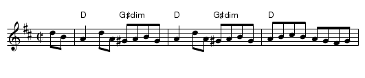 Johnston´s Hornpipe - staff notation