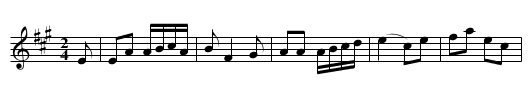 Joice's Hornpipe - staff notation