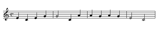 Joik - staff notation