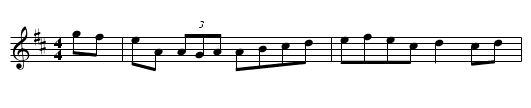 Jolly beggar man, The - staff notation