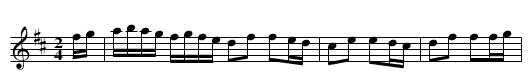 Jolly Dogs - staff notation