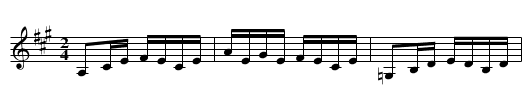 Jolly Fiddler's Reel - staff notation