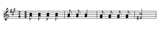 Jolly Old St. Nicholas - staff notation