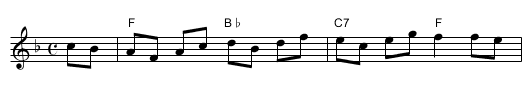 Jolly Tars - staff notation