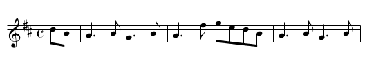 Jolly Tinker - staff notation