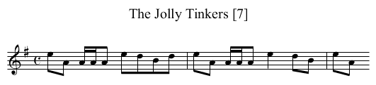 Jolly Tinkers [7], The - staff notation