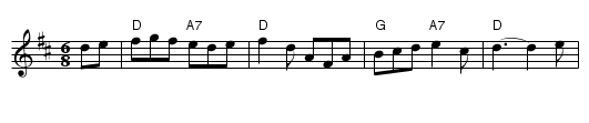 Jonathan's Jig - staff notation