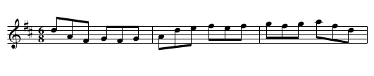 Jonesey's Jig - staff notation