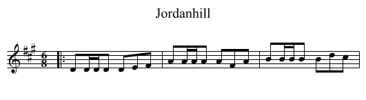 Jordanhill - staff notation