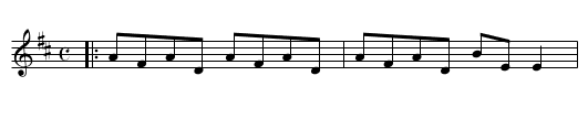 Jordans Favorite - staff notation