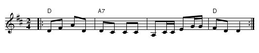 Jos sais kerran reissullansa - staff notation