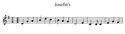 Josefin's - staff notation