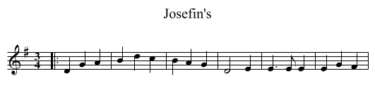 Josefin's - staff notation