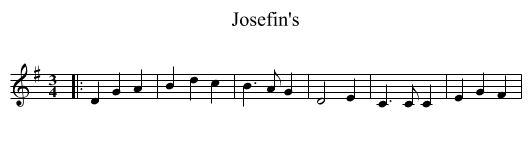 Josefin's - staff notation