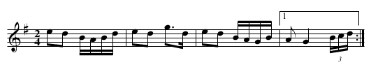 Josie-O - staff notation