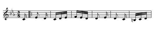 Jota Puntiada - staff notation