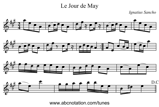 Jour de May, Le - staff notation